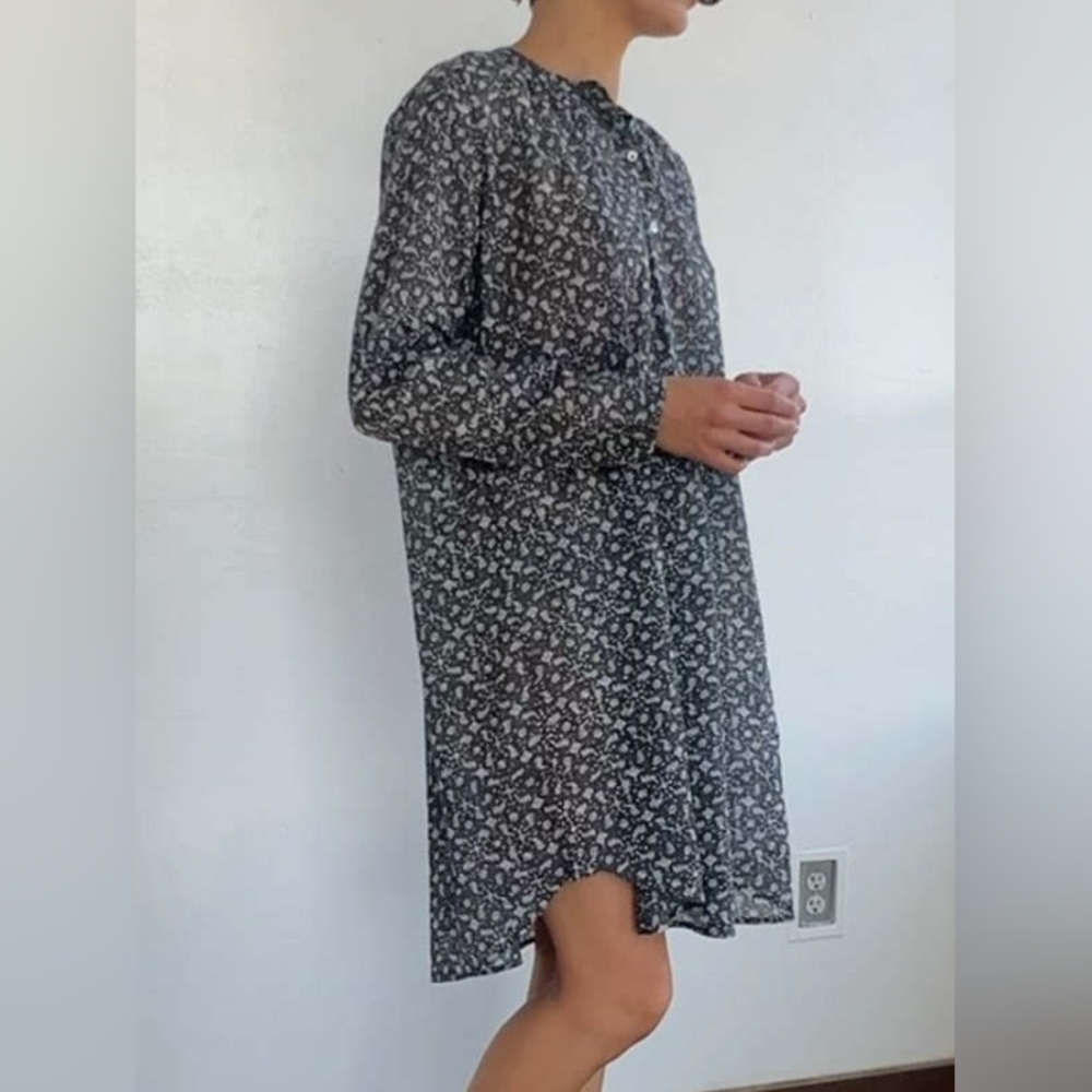 SCARLETTE ATELIERS Paris Marge Cotton Floral Dress M/L - Picture 10 of 14